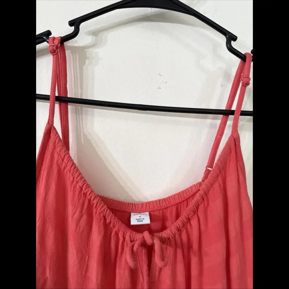 Old Navy Spaghetti Strap Maxi Sundress Pockets Adjustable Straps Sz S Co… - Picture 4 of 8